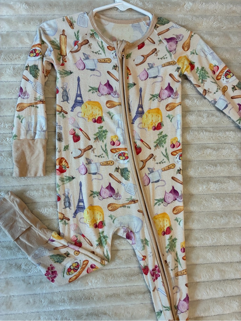 Little Crowns & Capes Convertible Bamboo Zippy – Little Chef 🍳🥐🇫🇷✨